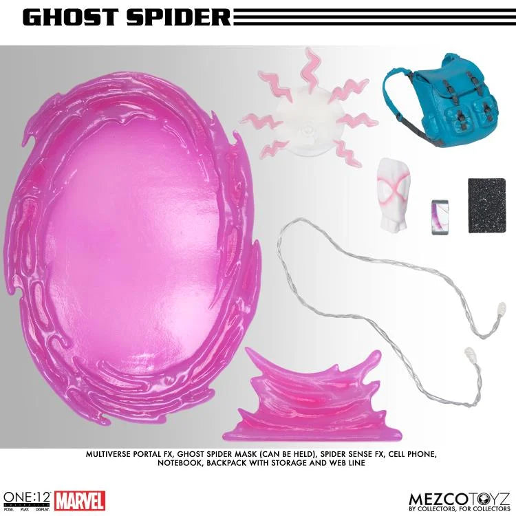 Marvel Comics Ghost Spider Spider-Gwen Action Figure - Mezco Toys - One:12 Collective