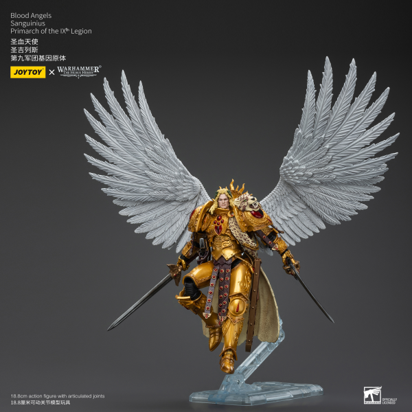 Warhammer 40K: The Horus Heresy Blood Angels Sanguinius Primarch of the IXth Legion 1/18 Action Figure - JOYTOY