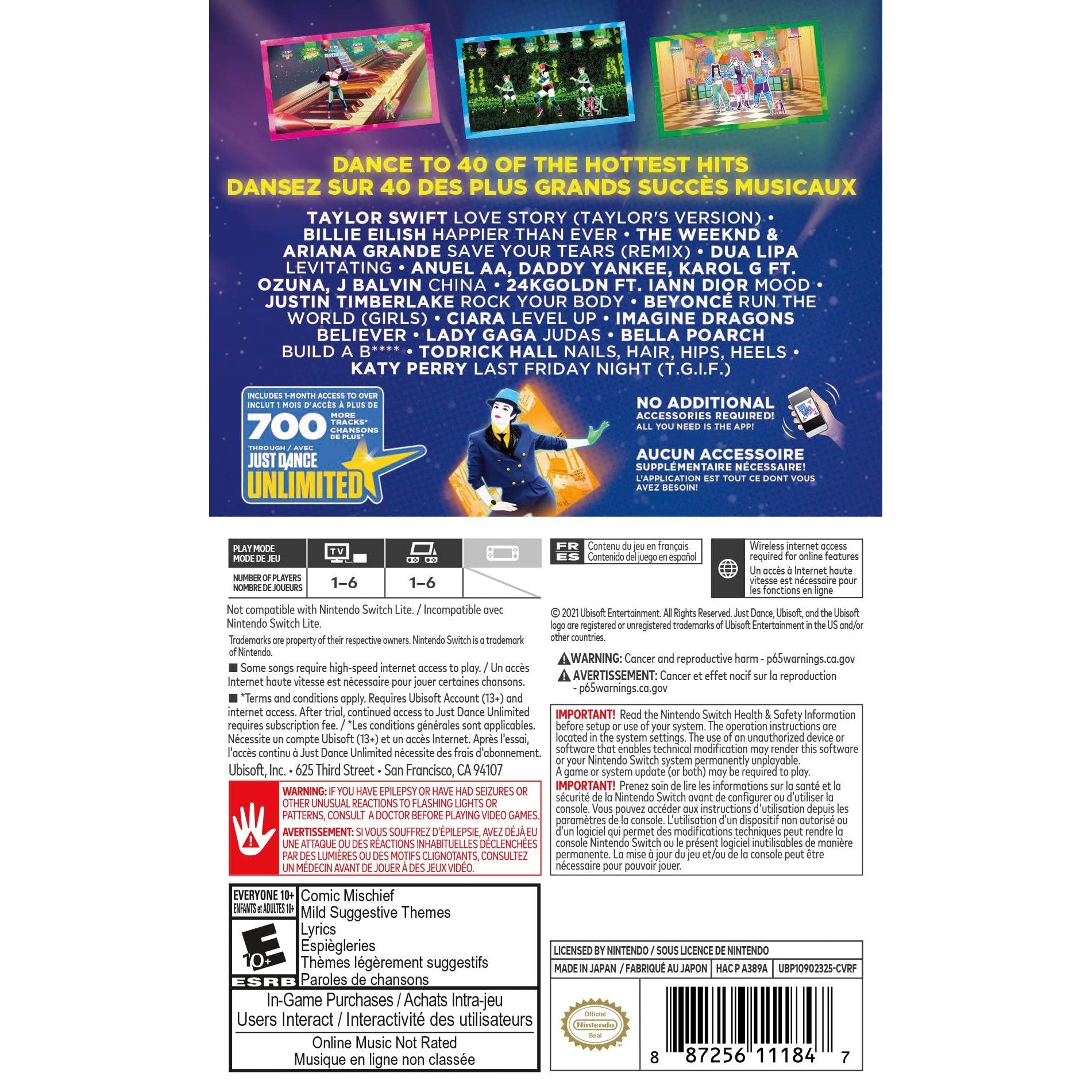 Just Dance 2022 Standard Edition - Nintendo Switch - Ubisoft
