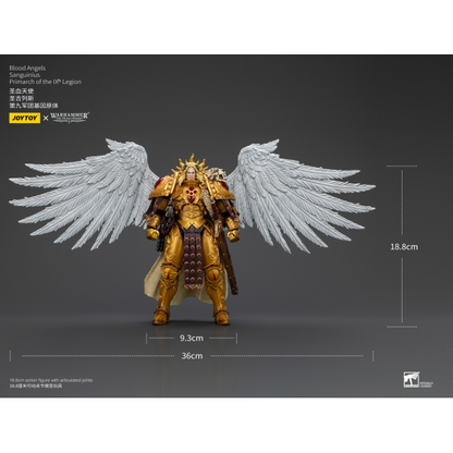 Warhammer 40K: The Horus Heresy Blood Angels Sanguinius Primarch of the IXth Legion 1/18 Action Figure - JOYTOY
