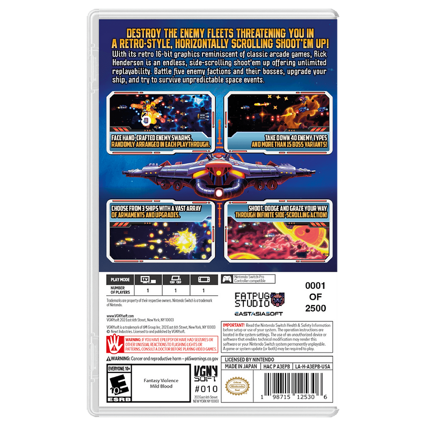 Rick Henderson Elite Edition - Nintendo Switch - VGNYsoft