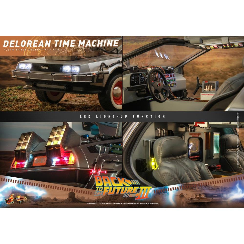 Back to the Future Part III DeLorean Time Machine 1/6th Scale Collectible Vehicle - Hot Toys
