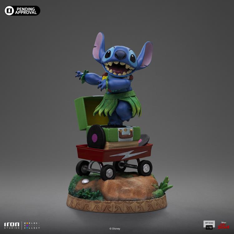 Disney's Lilo & Stitch Stitch Hula Collectible Statue - 1:10 Art Scale Polystone Figurine - Iron Studios