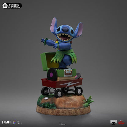 Disney's Lilo & Stitch Stitch Hula Collectible Statue - 1:10 Art Scale Polystone Figurine - Iron Studios