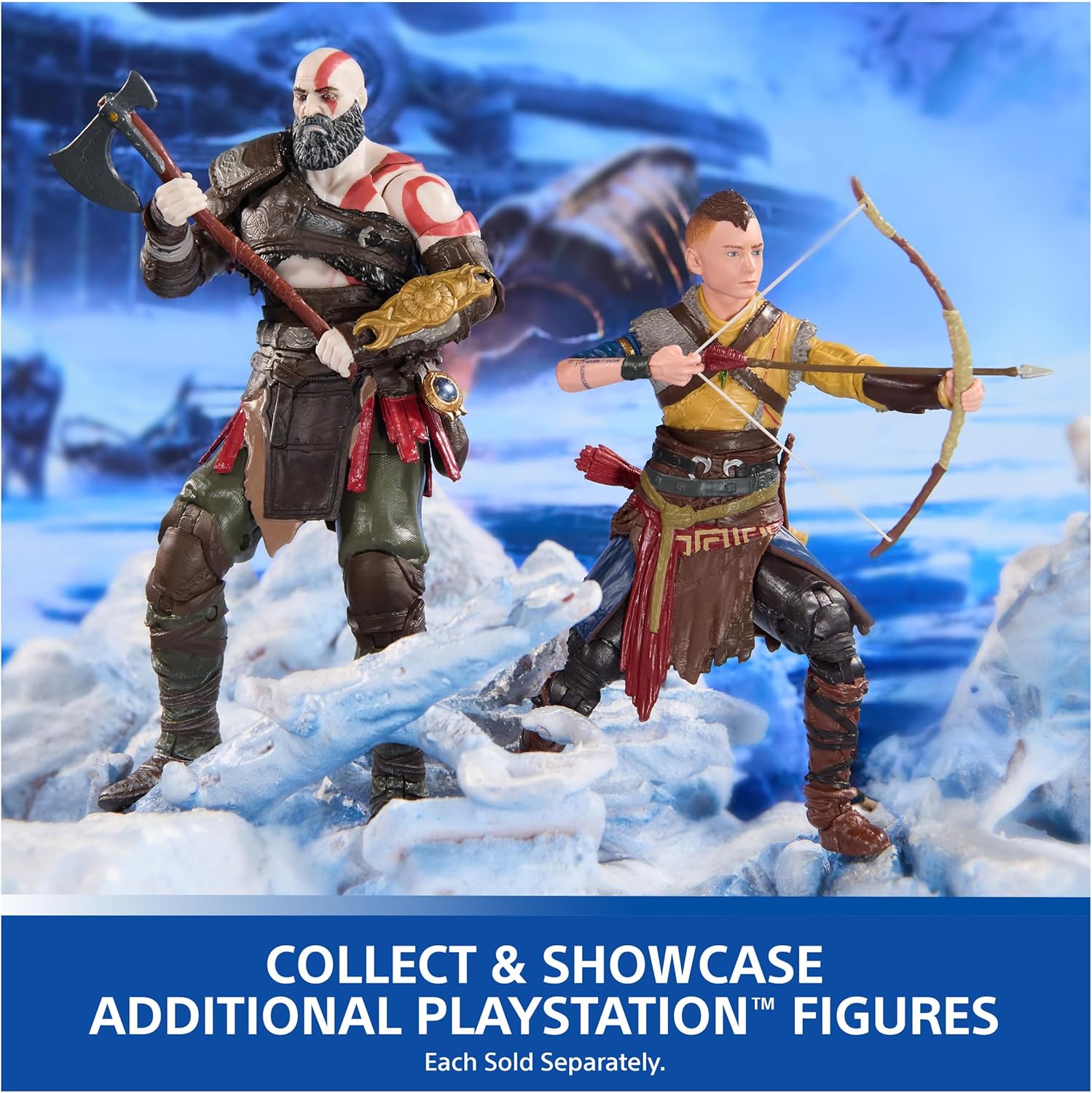 God of War: Ragnarok Kratos 6" Action Figure - Spin Master Ltd. - PlayStation: The Shapes Collection