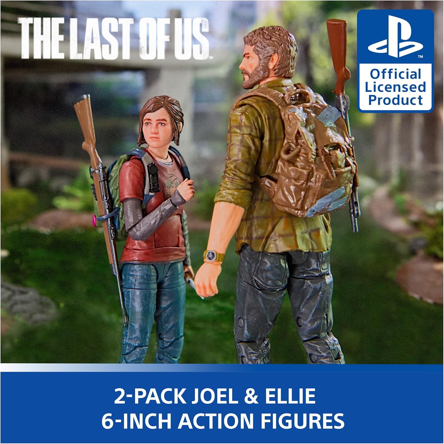 The Last of Us Joel & Ellie 6" Action Figure Set 2-Pack - Spin Master Ltd. Shapes Collection