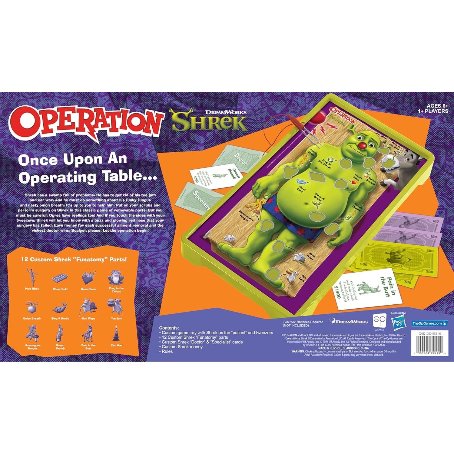 Operation: Shrek Edition Board Game - USAopoly