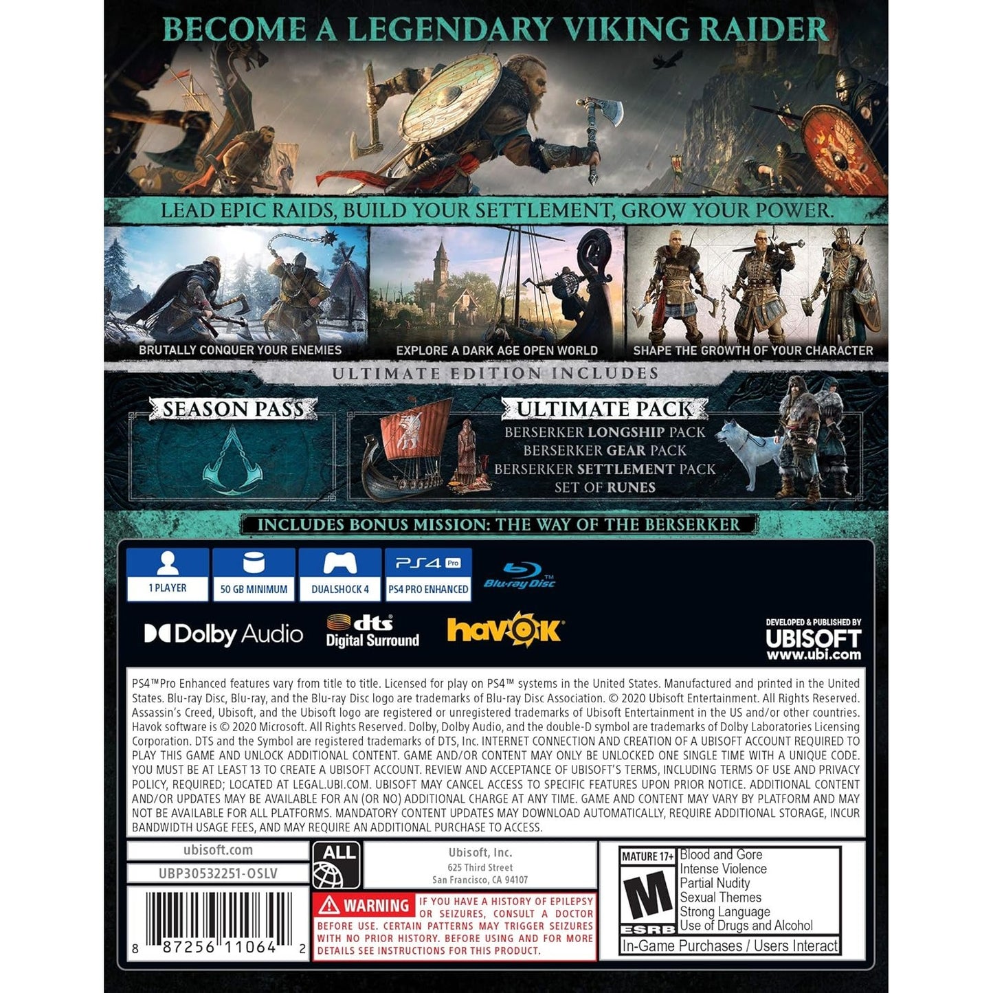 Assassin's Creed Valhalla - PlayStation 4 - Ubisoft