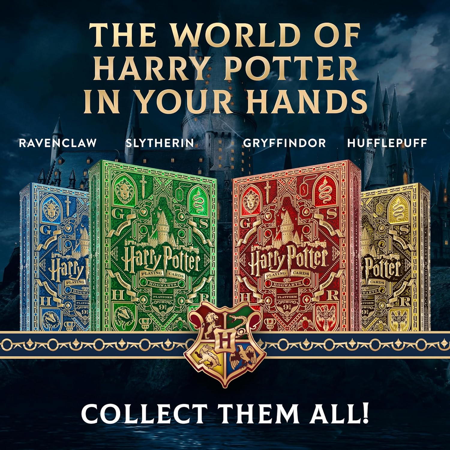 Harry Potter Gryffindor Red Foil Playing Cards - Theory11
