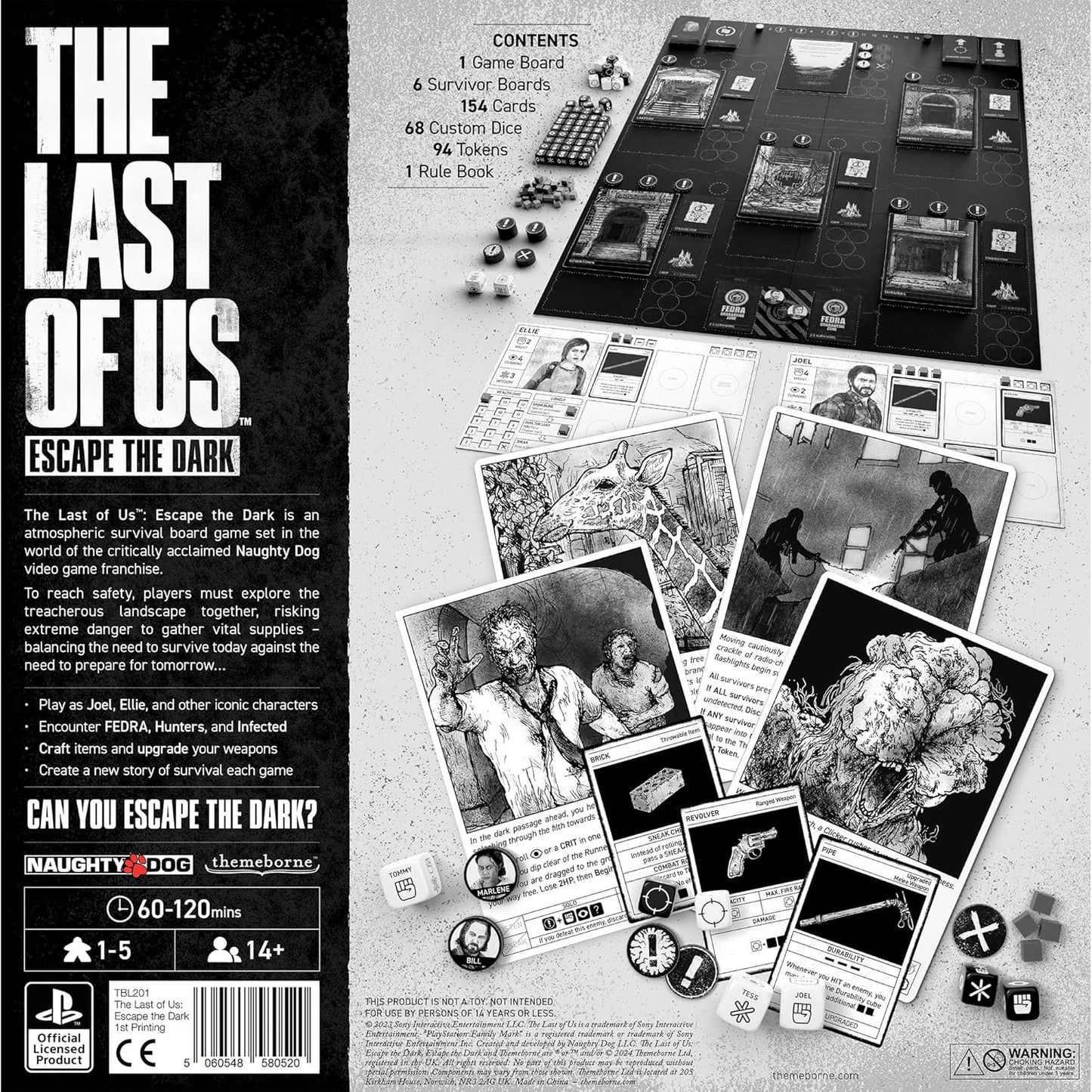 The Last of Us: Escape The Dark Strategy Board Game - Themeborne