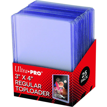 hard plastic baseball card sleeves 3" x 4" Regular Toploader 25-Pack - Ultra Pro
