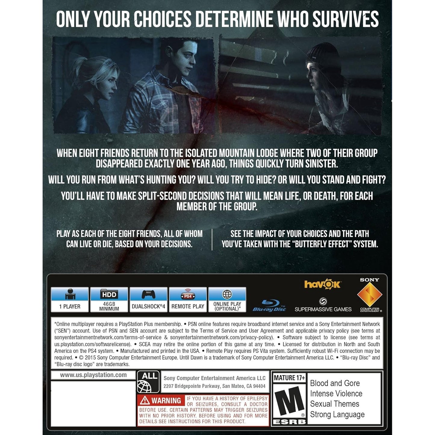 Until Dawn - PlayStation 4