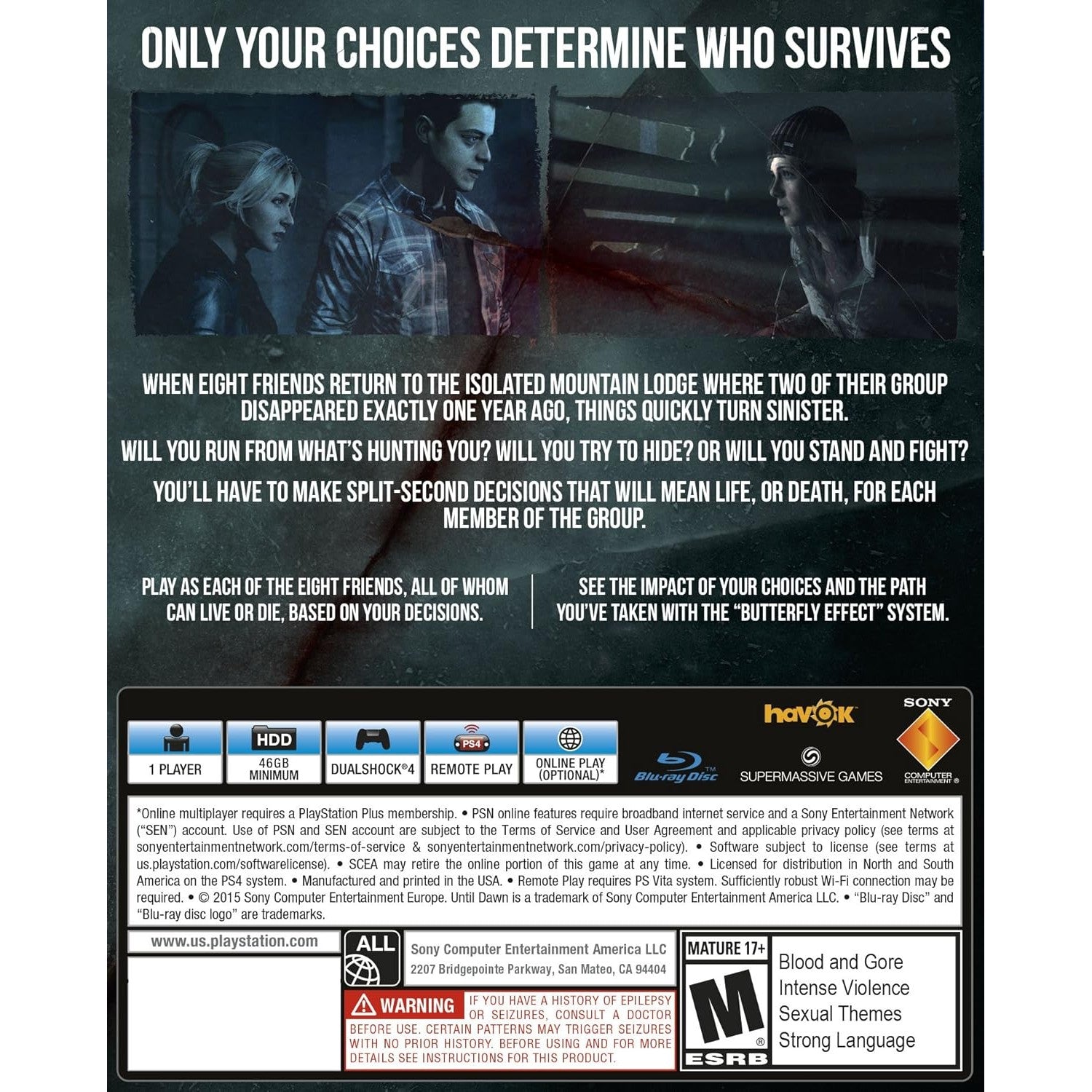 Until Dawn - PlayStation 4