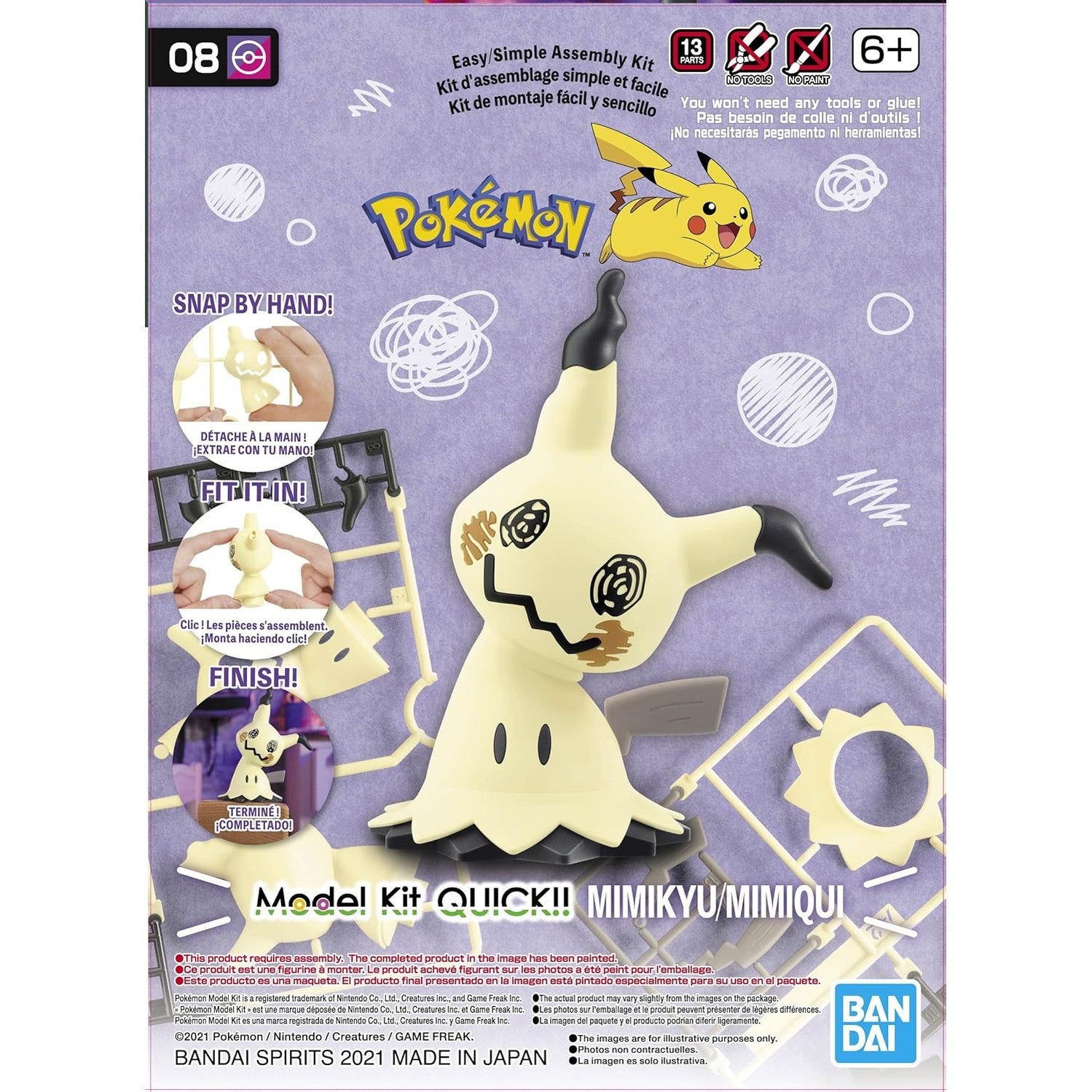 Pokemon Mimikyu Model Kit - Bandai Spirits - Pokepla Quick!! #08