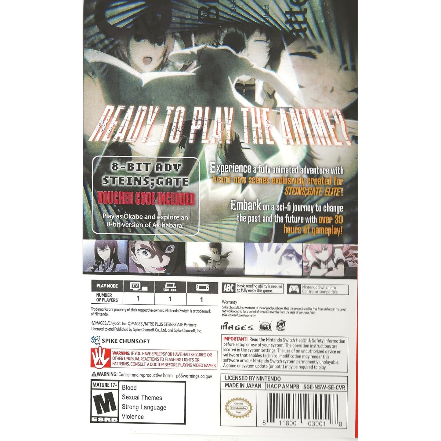 Steins;Gate Elite - Nintendo Switch - Spike Chunsoft