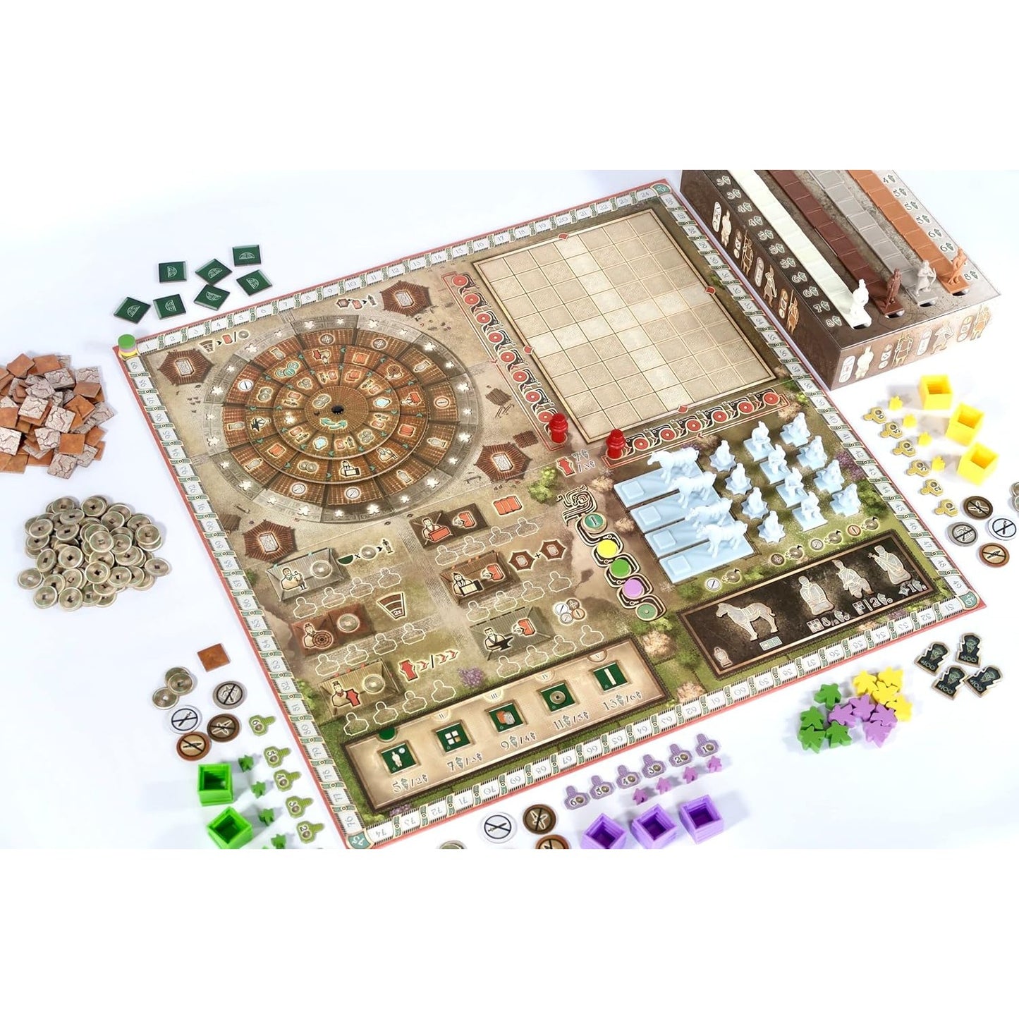 Terracotta Army Ancient China Empire Strategy Game - Board & Dice