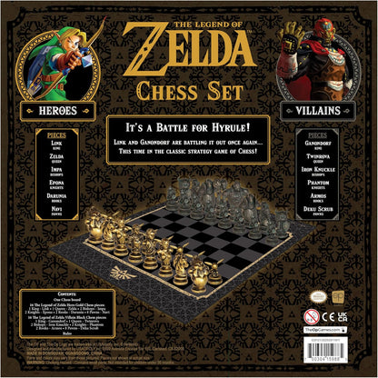 The Legend of Zelda Link vs. Ganondorf Chess Set - 32 Pieces, USAopoly - Officially Licensed by Nintendo