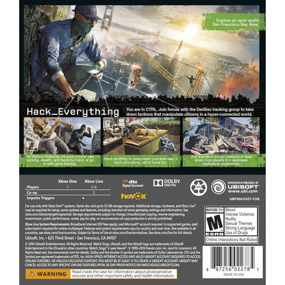 Watch Dogs 2 - Xbox One - Ubisoft