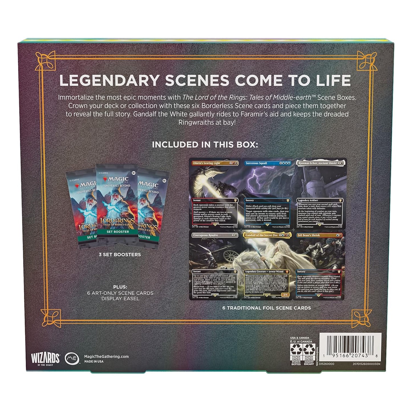 Magic: The Gathering The Lord of the Rings: Tales of Middle Earth - Gandalf in Pelennor Fields Scene Box - Wizards of the Coast