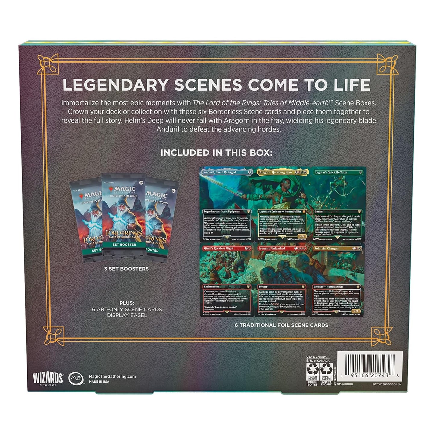 Magic: The Gathering The Lord of the Rings: Tales of Middle Earth - Aragorn at Helm's Deep Scene Box - Wizards of the Coast