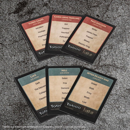 Taboo: Horror Edition Trivia Game - USAopoly