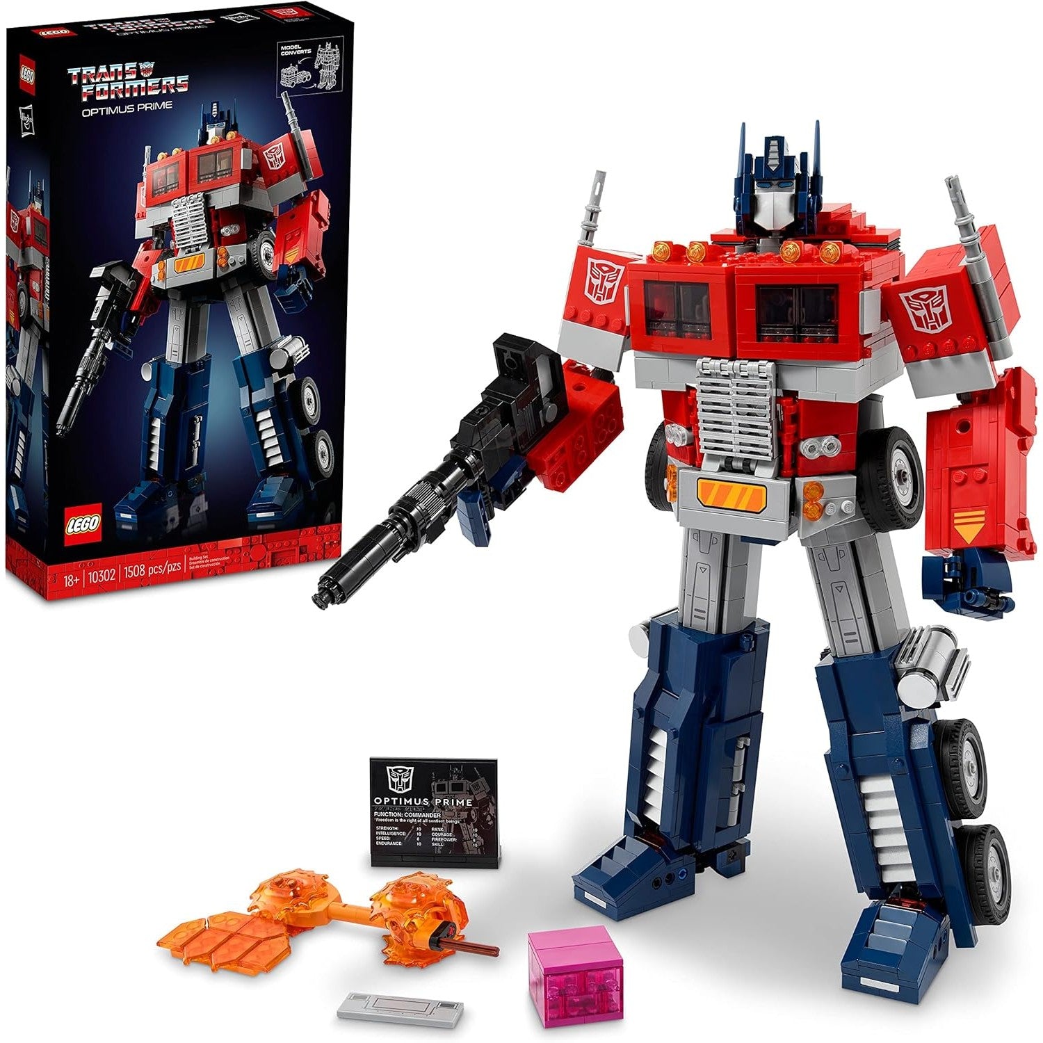 Transformers Optimus Prime Figure Building Set - LEGO #10302 - LEGO Icons