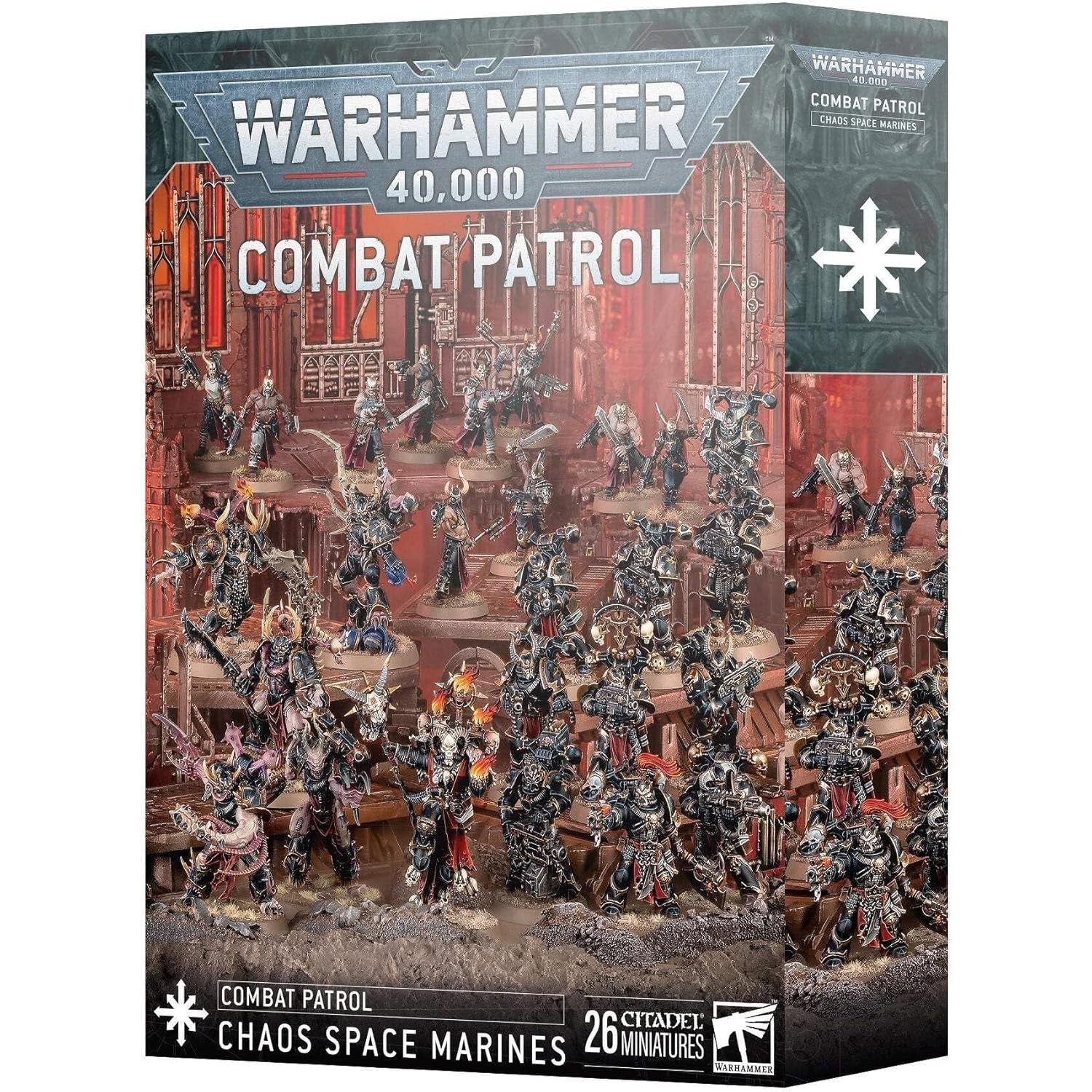 Warhammer 40,000 Combat Patrol Chaos Space Marines - 26 Citadel Miniatures - Games Workshop