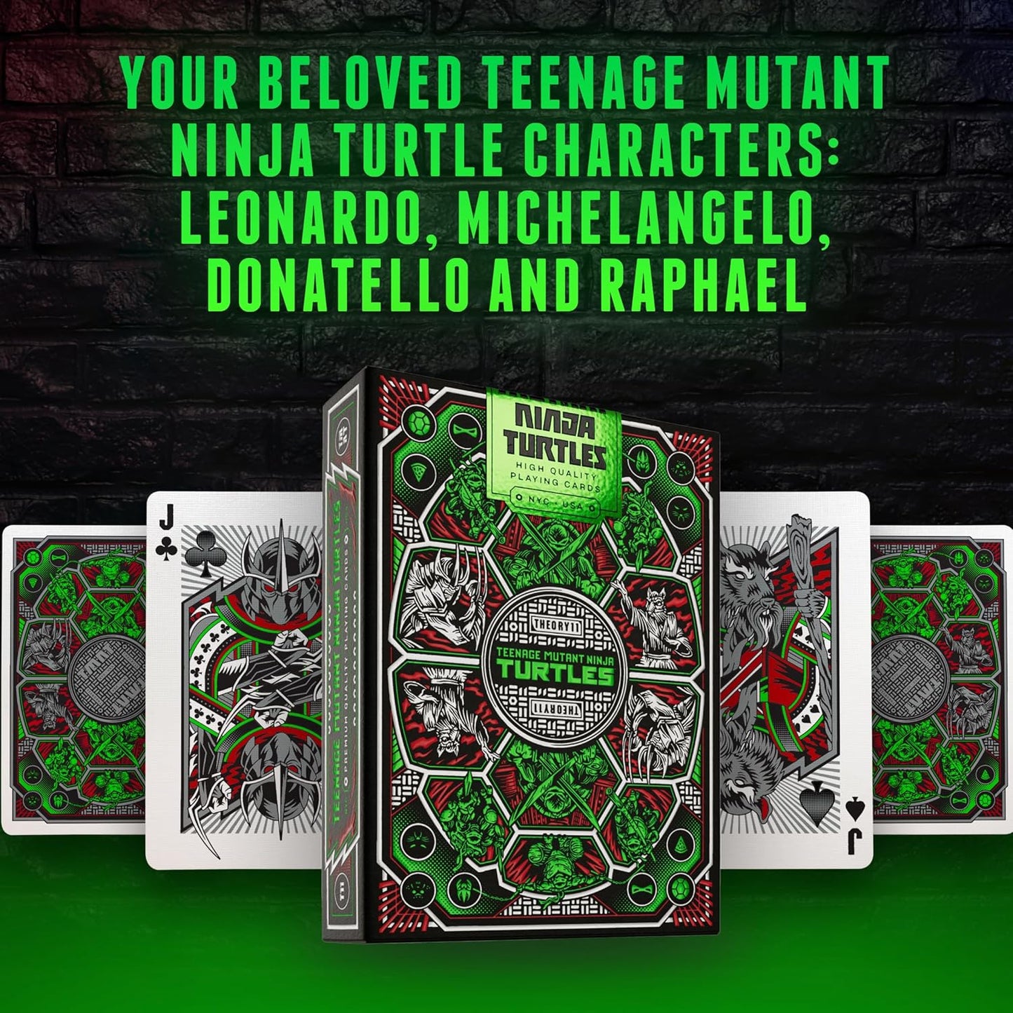 Teenage Mutant Ninja Turtles Playing Cards - theory11