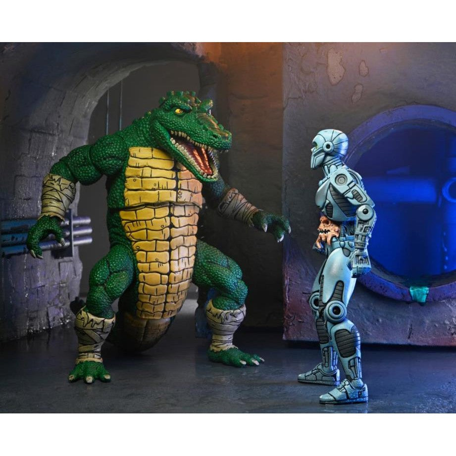 Teenage Mutant Ninja Turtles Leatherhead Deluxe Action Figure - NECA - Mirage Comics