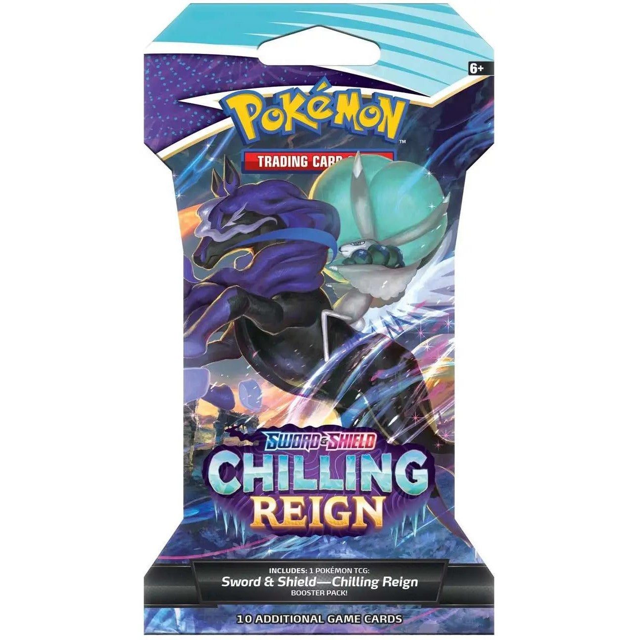 Pokemon Sword & Shield Chilling Reign Sleeved Booster Pack - 10 Cards