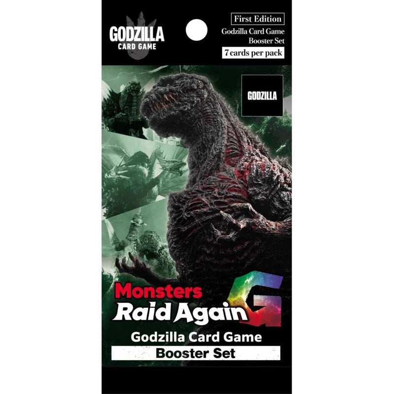 Godzilla Card Game Monsters Raid Again Booster Pack BP02 - 7 Cards
