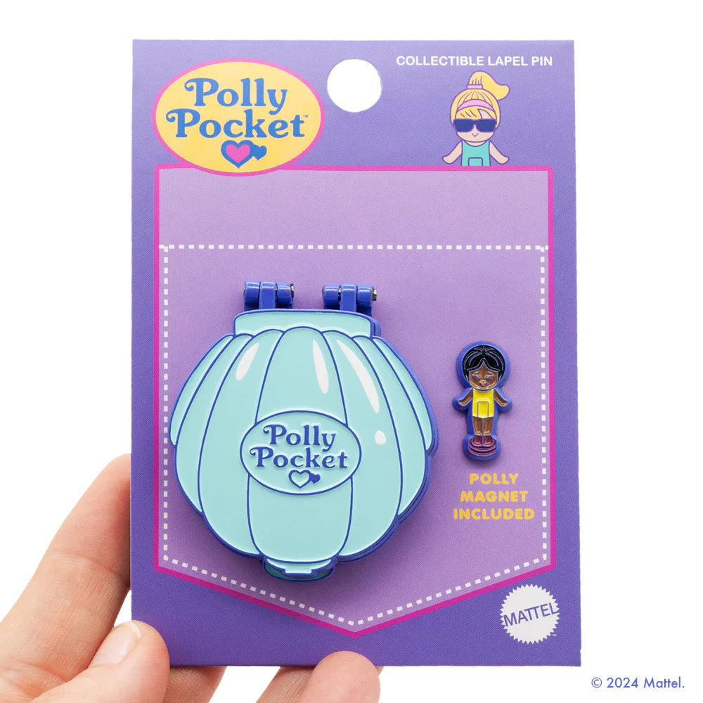 Polly Pocket Beach Party Compact Hinge Pin - Mattel, Little Shop of Pins