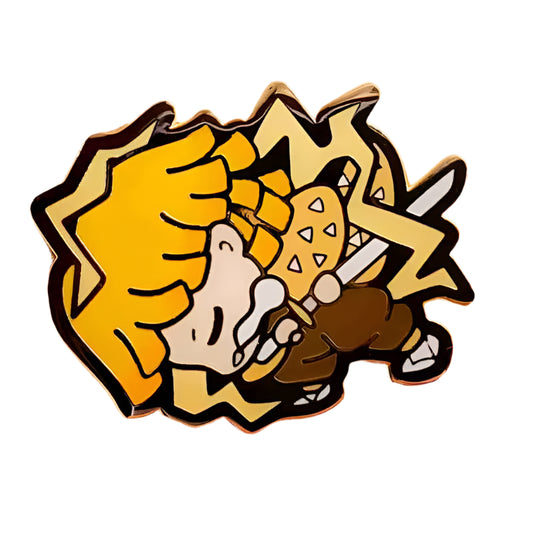 Demon Slayer: Kimetsu no Yaiba Zenitsu Agatsuma Enamel Pin - Bonnies Lab