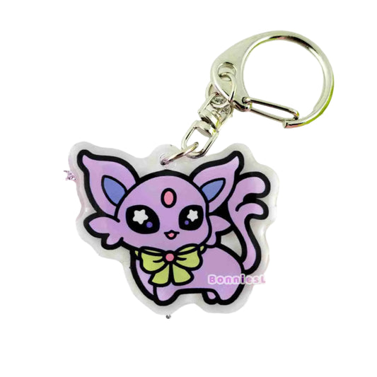 Pokemon Chibi Eeveelution Espeon Acrylic Charm Keychain - Bonnies Lab