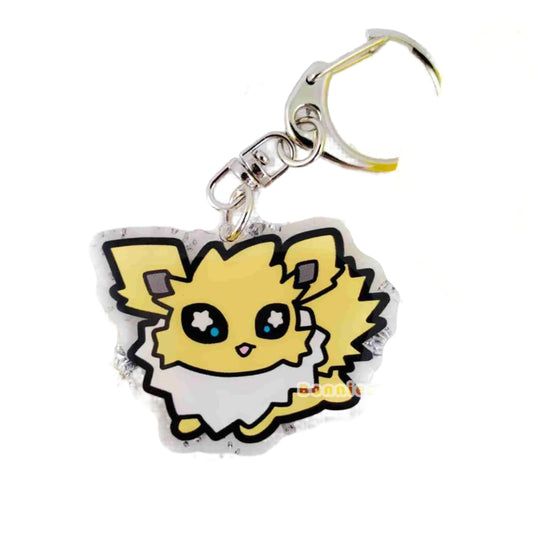 Pokemon Chibi Eeveelution Jolteon Acrylic Keychain Charm - Bonnies Lab