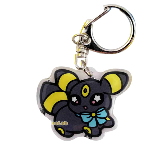 Pokemon Chibi Eeveelution Umbreon Acrylic Keychain Charm - Bonnies Lab