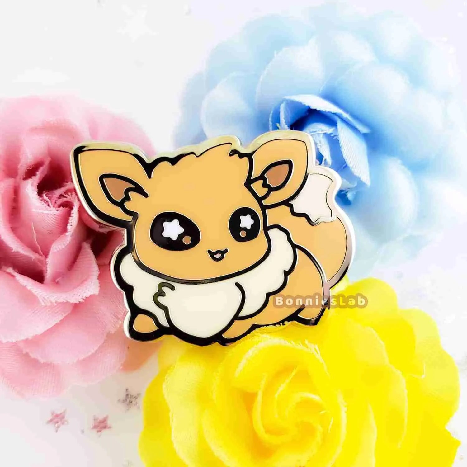 Pokemon Chibi Eevee Enamel Pin - Bonnies Lab
