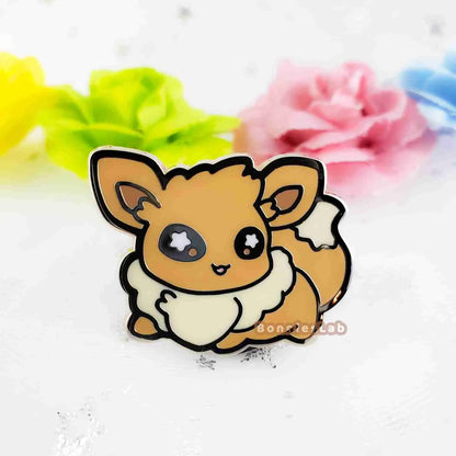 Pokemon Chibi Eevee Enamel Pin - Bonnies Lab