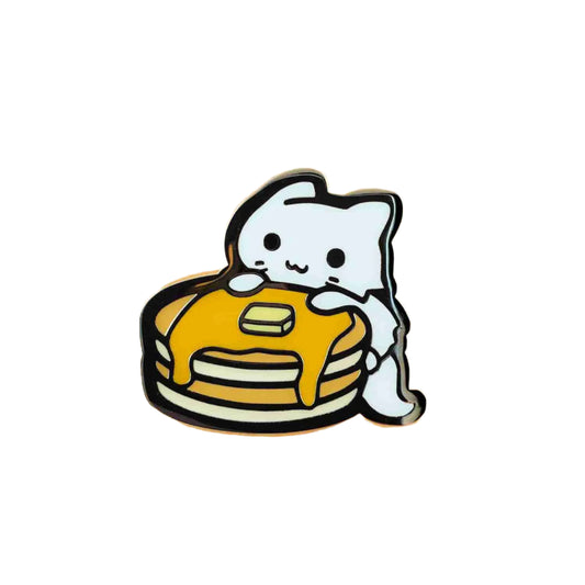 Pancake Cat Enamel Pin - Bonnies Lab