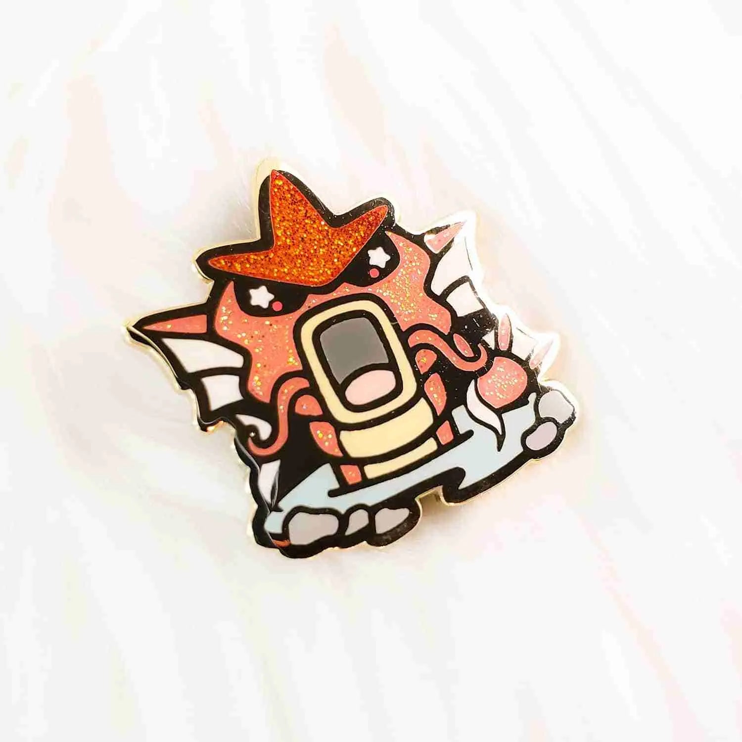 Shiny Red Gyarados Enamel Pin - Bonnies Lab