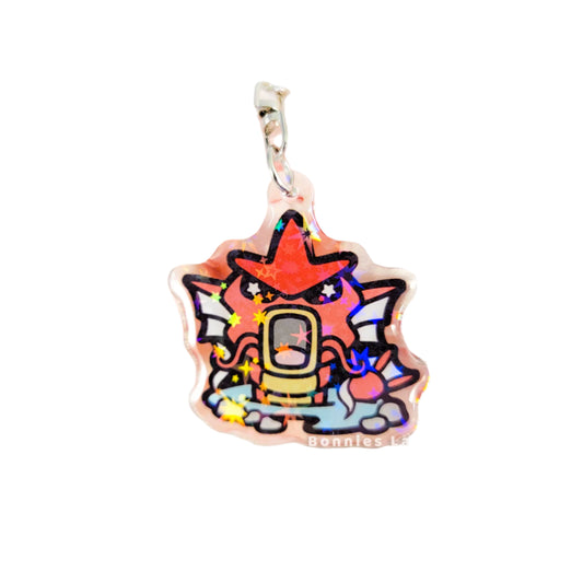 Shiny Gyarados Holographic Acrylic Keychain Charm - Bonnies Lab