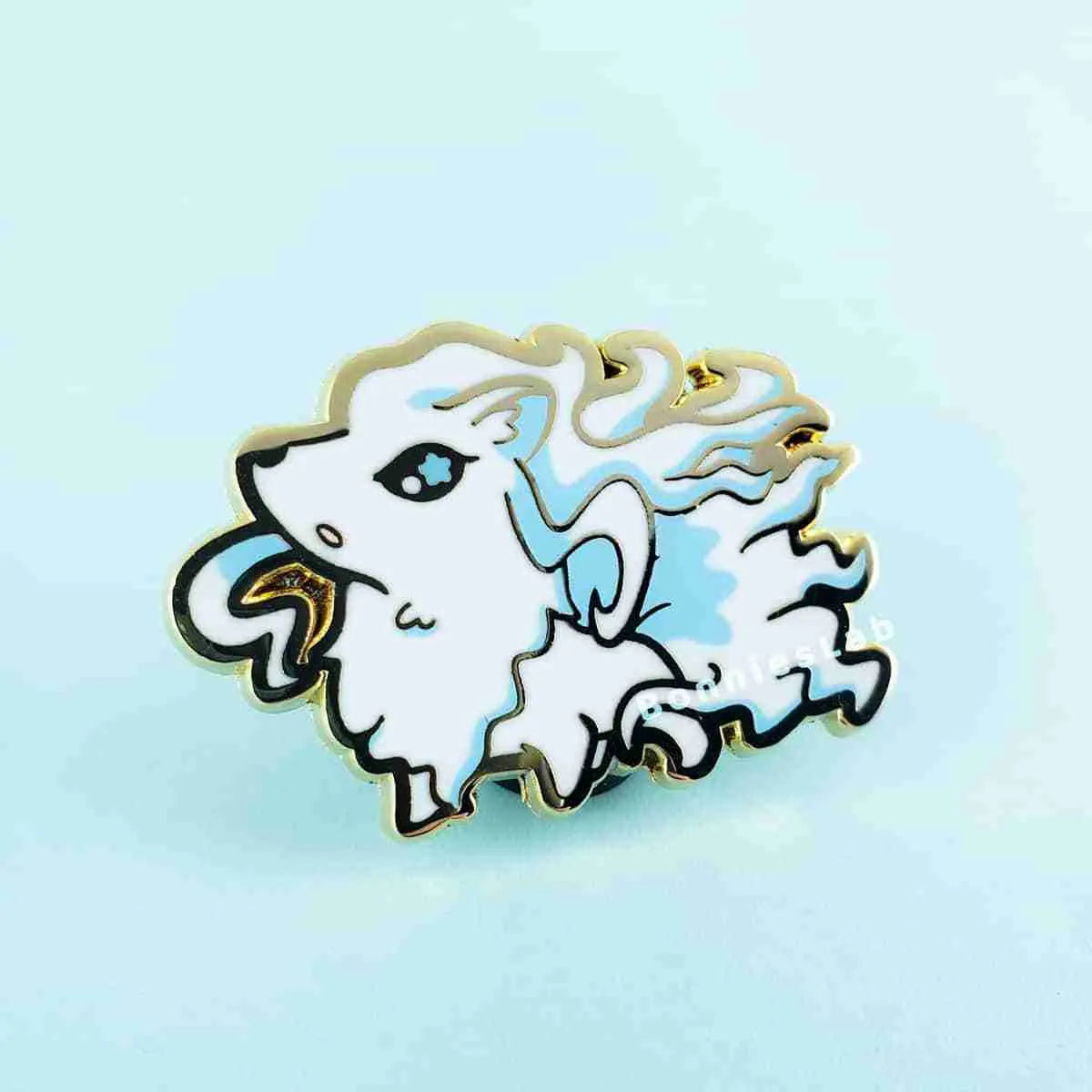 Pokemon Alolan Ninetales Enamel Pin - Bonnies Lab
