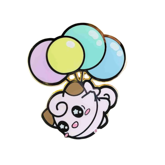 Pokemon Clefairy Balloon Enamel Pin - Bonnies Lab