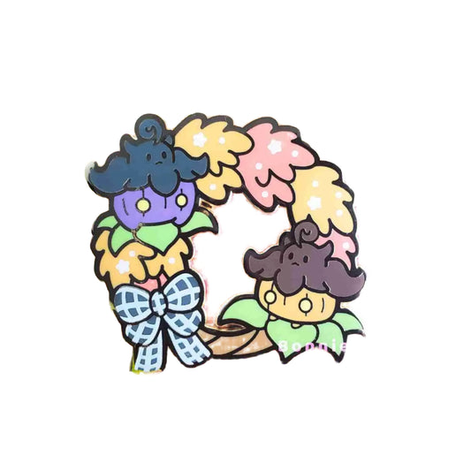 Pumpkaboo Wreath Enamel Pin - Bonnies Lab