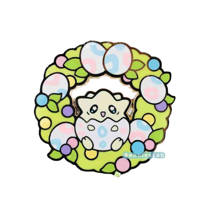 Togepi Egg Wreath Enamel Pin - Bonnies Lab