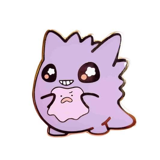 Ditto and Gengar Enamel Pin - Bonnies Lab