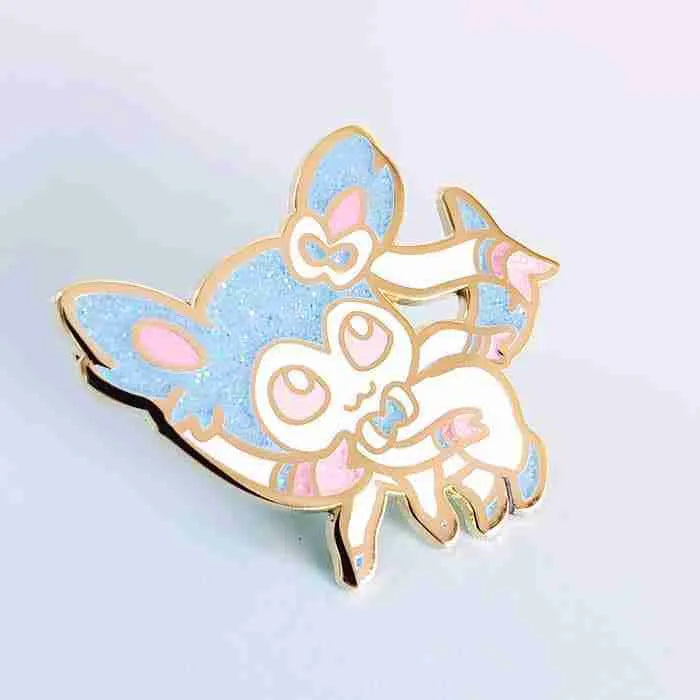 Pokemon Shiny Sylveon Enamel Pin - Bonnies Lab