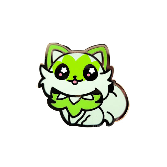Pokemon Sprigatito Enamel Pin - Bonnies Lab
