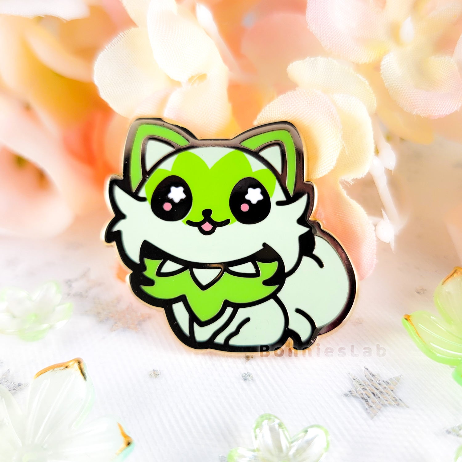 Pokemon Sprigatito Enamel Pin - Bonnies Lab