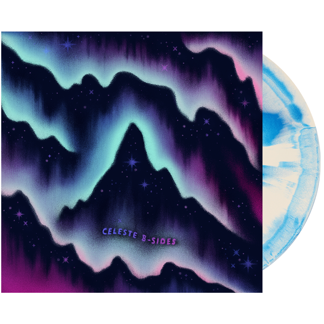 Celeste B Sides Soundtrack Blue White Swirl Vinyl